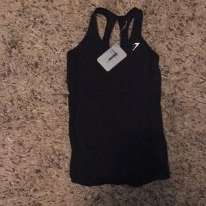 Black Gymshark tempo vest